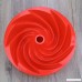 MagiDeal Round Silicone Bundt Cake Pan Mold Kitchen Cookware Spiral Baking Pans Mould - B07CZ424N3